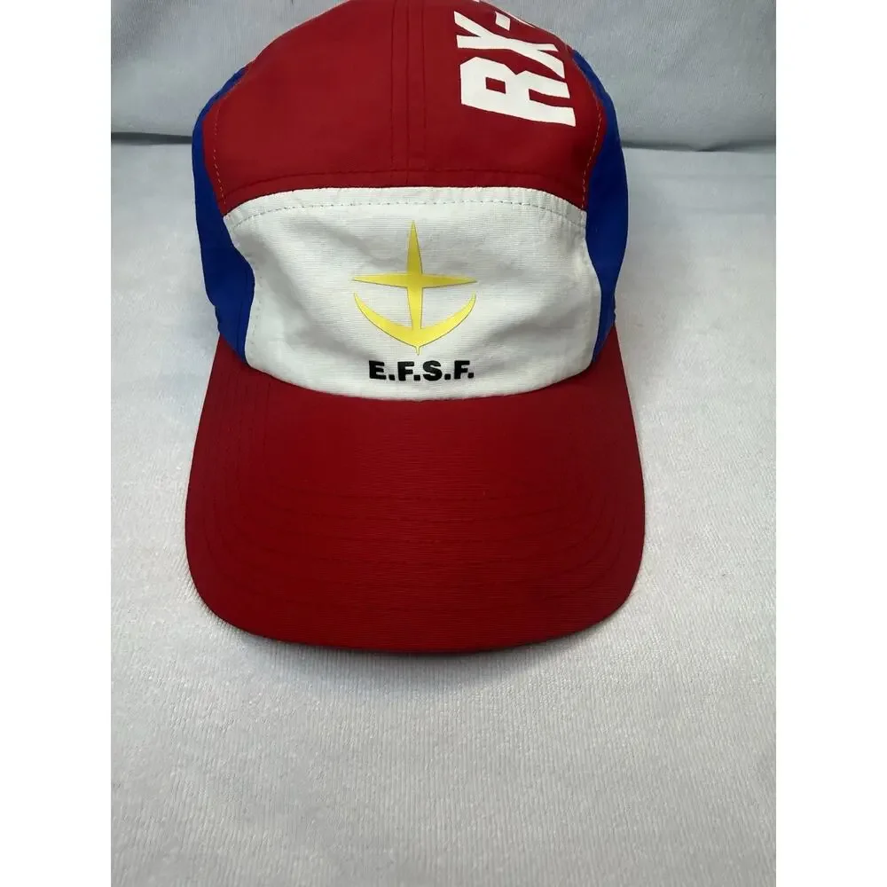 Official Gundam RX-78-2 EFSF 5 Panel Camp Hat Cap Crunchyroll Anime Strapback